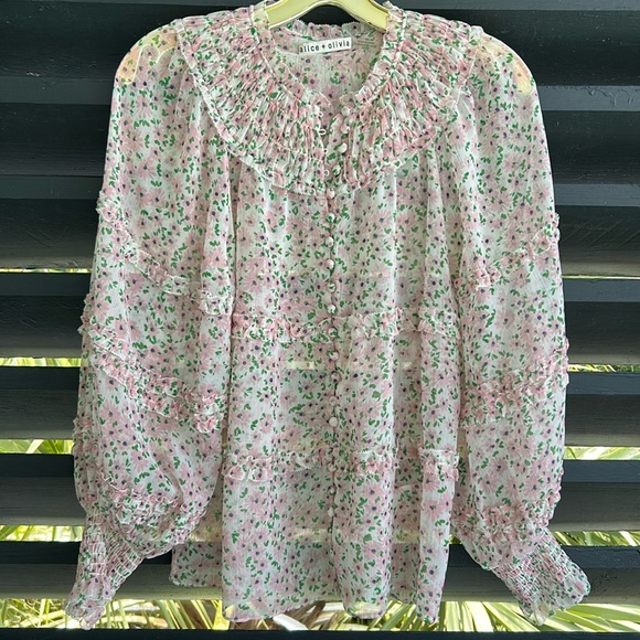 Alice + Olivia Floral Top - Picture 2 of 8